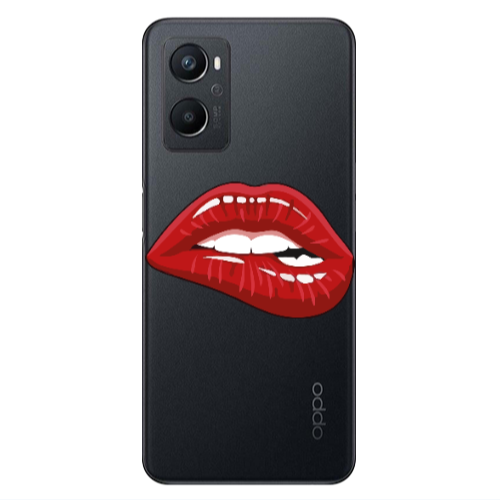 Oppo A 96 Shiny Lips Transparent Silicone TPU Θήκη