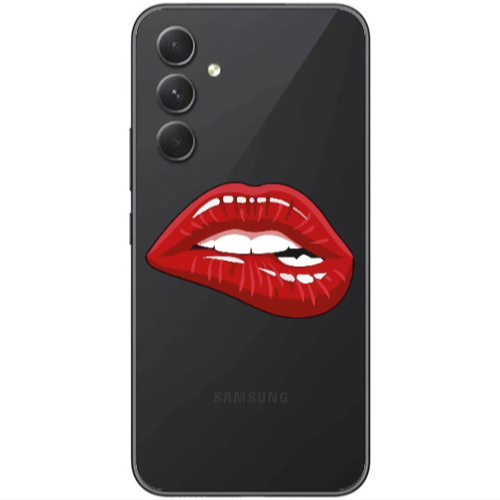 Samsung Galaxy A25 Shiny Lips Transparent Silicone TPU Θήκη