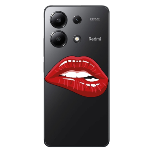 Xiaomi Redmi Note 13 4G Shiny Lips Transparent Silicone TPU Θήκη