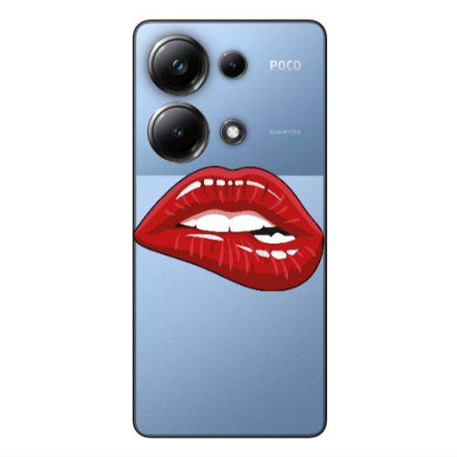 Xiaomi Poco M6 Pro 4G Shiny Lips Transparent Silicone TPU Θήκη