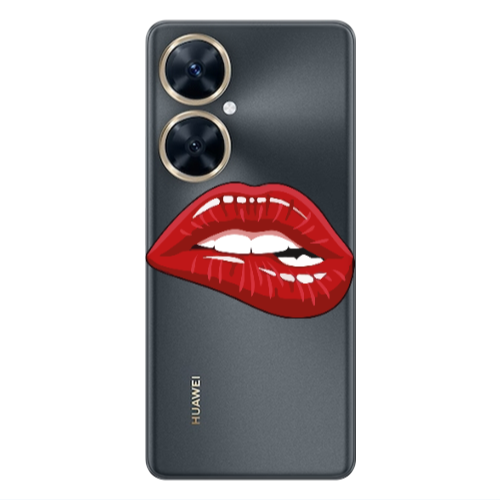 Huawei Nova 11i Shiny Lips Transparent Silicone TPU Θήκη