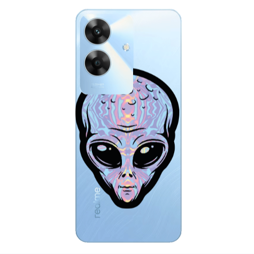 Realme Note 60 Alien Transparent Silicone TPU Θήκη