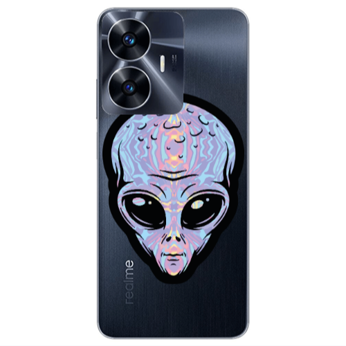 Realme Note 50 Alien Transparent Silicone TPU Θήκη