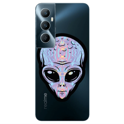 Realme C65 Alien Transparent Silicone TPU Θήκη