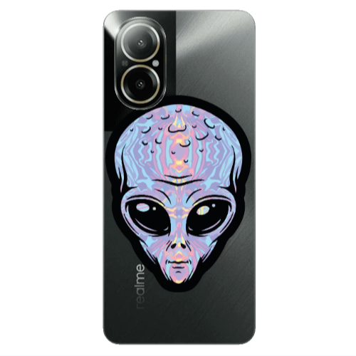 Realme C67 Alien Transparent Silicone TPU Θήκη