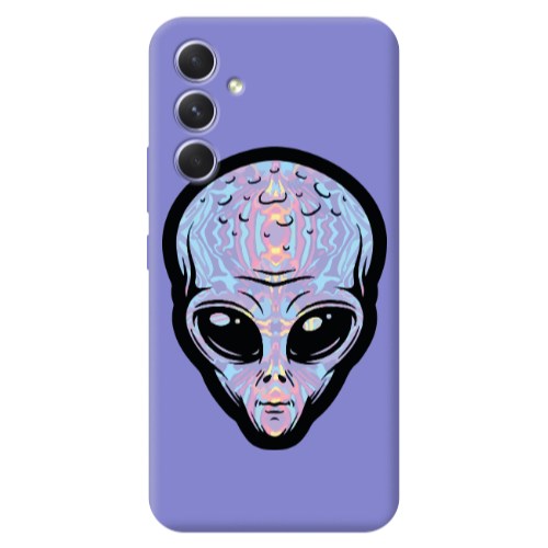 Samsung A56 Alien Purple Colored Silicone TPU Θήκη