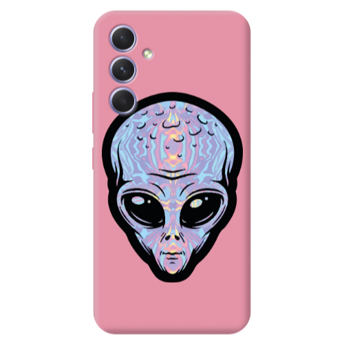 Samsung A56 Alien Pink Colored Silicone TPU Θήκη
