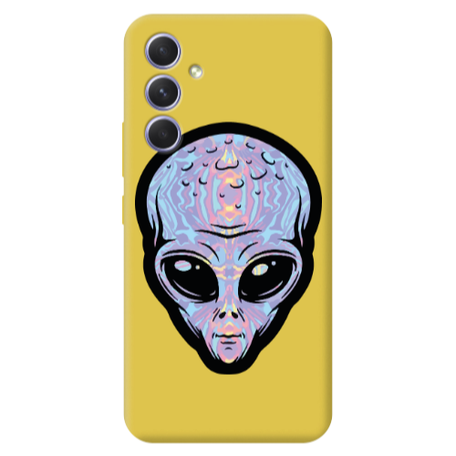Samsung A56 Alien Yellow Colored Silicone TPU Θήκη