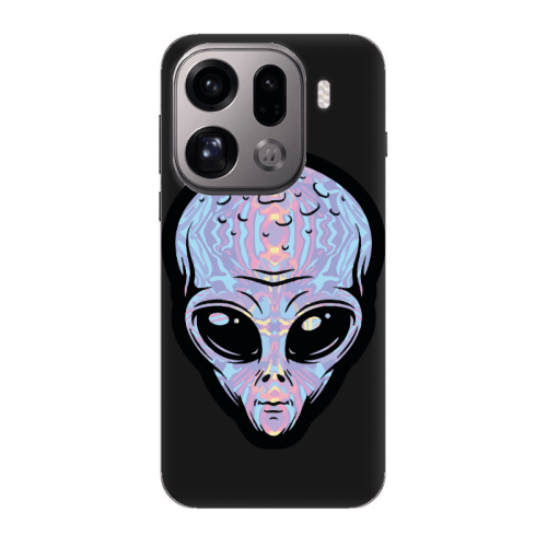 Oppo Find X9 Pro Alien Black Colored Silicone TPU Θήκη