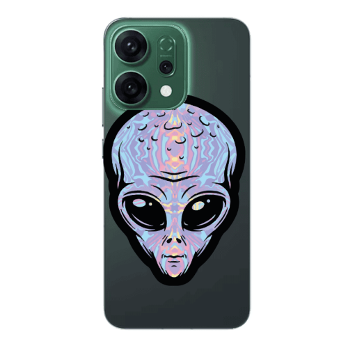 Oppo RENO 14 Alien Transparent Silicone TPU Θήκη