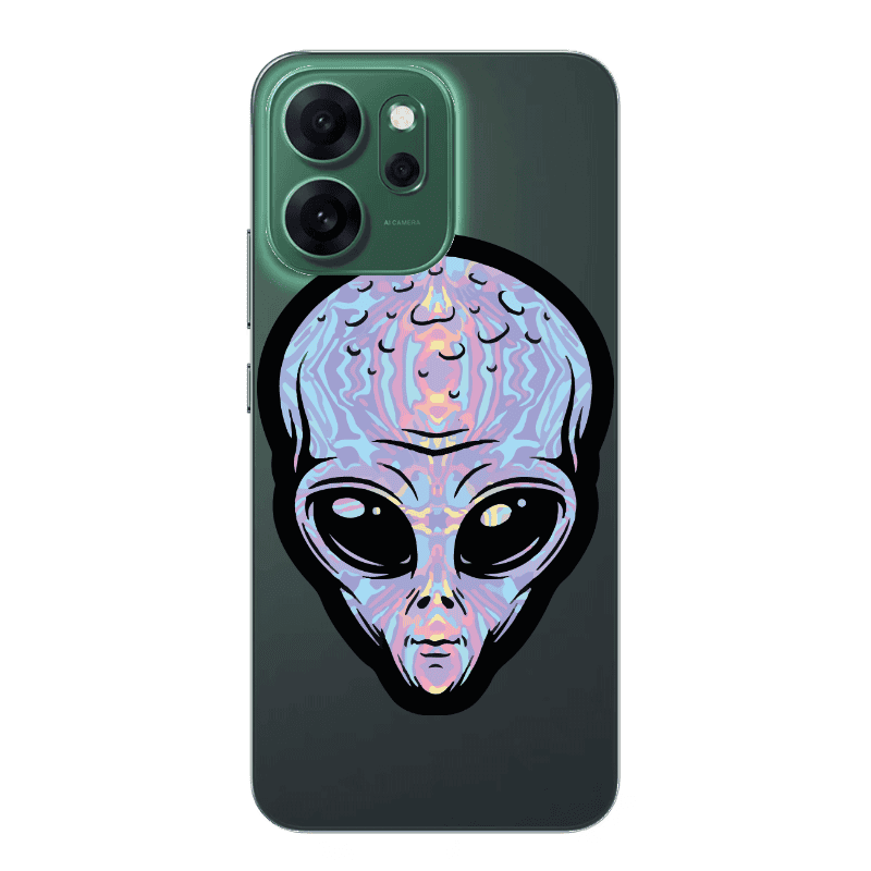 Oppo 14 F Alien Transparent Silicone TPU Θήκη