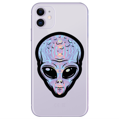 Apple iPhone 11  Alien Transparent Silicone TPU Θήκη