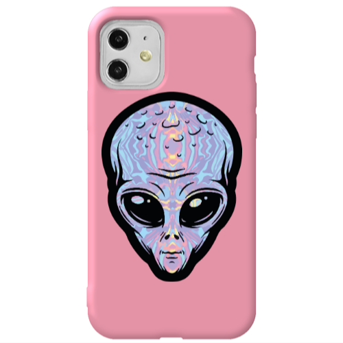 Apple iPhone 11  Alien Pink Colored Silicone TPU Θήκη