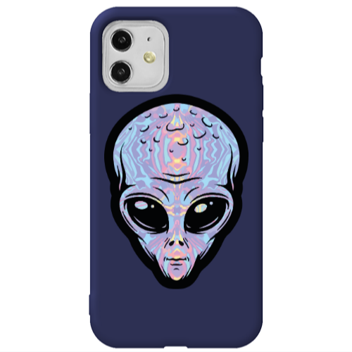 Apple iPhone 11  Alien Dark blue Colored Silicone TPU Θήκη