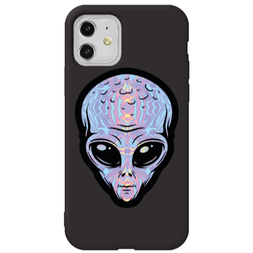 Apple iPhone 11  Alien Black Colored Silicone TPU Θήκη