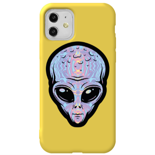 Apple iPhone 11  Alien Yellow Colored Silicone TPU Θήκη