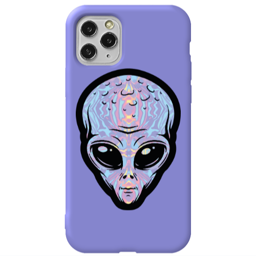 Apple iPhone 11 Pro Alien Purple Colored Silicone TPU Θήκη