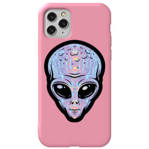 Apple iPhone 11 Pro Alien Pink Colored Silicone TPU Θήκη