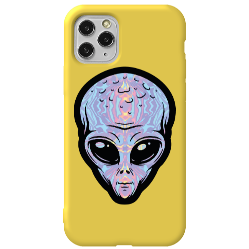 Apple iPhone 11 Pro Alien Yellow Colored Silicone TPU Θήκη