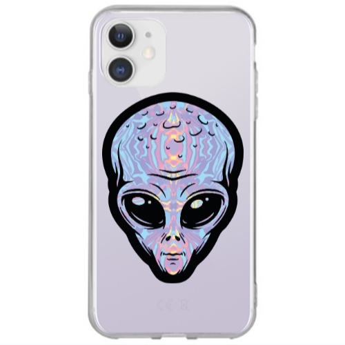 Apple iPhone 12 Alien Transparent Silicone TPU Θήκη