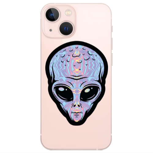Apple iPhone 13 Alien Transparent Silicone TPU Θήκη
