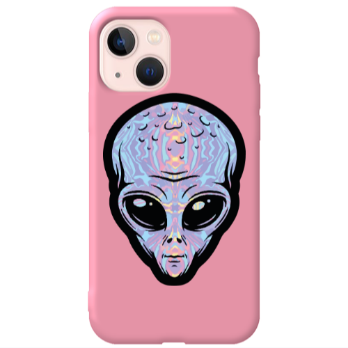 Apple iPhone 13 Alien Pink Colored Silicone TPU Θήκη