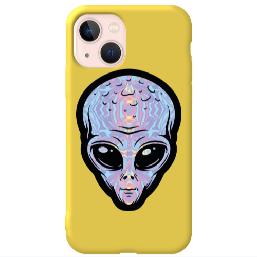Apple iPhone 13 Alien Yellow Colored Silicone TPU Θήκη