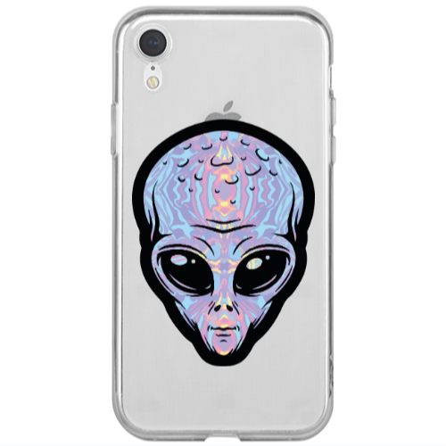 Apple iPhone Xr Alien Transparent Silicone TPU Θήκη