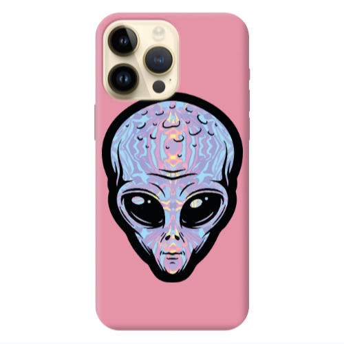 Apple iPhone 13 Pro Max Alien Pink Colored Silicone TPU Θήκη