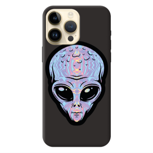 Apple iPhone 13 Pro Max Alien Black Colored Silicone TPU Θήκη