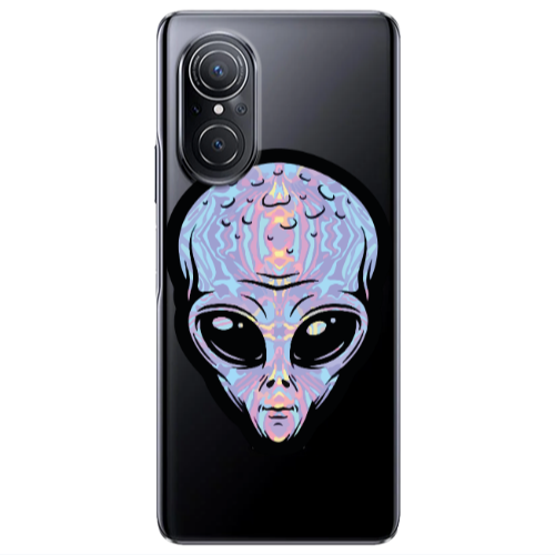 Huawei Nova 9 SE Alien Transparent Silicone TPU Θήκη
