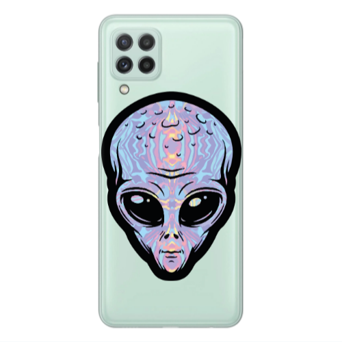 Samsung A22 4G Alien Transparent Silicone TPU Θήκη