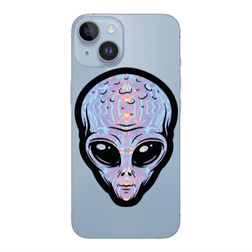 Apple iPhone 14  Alien Transparent Silicone TPU Θήκη