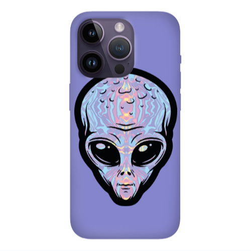 Apple iPhone 14 Pro  Alien Purple Colored Silicone TPU Θήκη