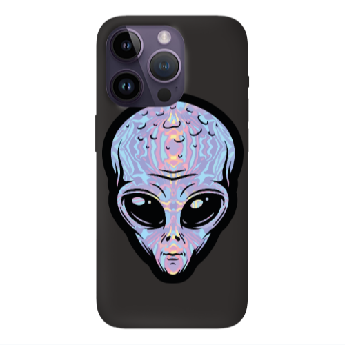 Apple iPhone 14 Pro Max Alien Black Colored Silicone TPU Θήκη