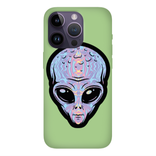 Apple iPhone 14 Pro Max Alien Light Green Colored Silicone TPU Θήκη
