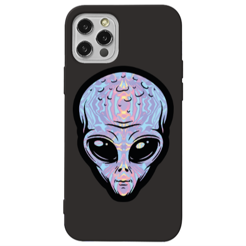 Apple iPhone 13 Pro Alien Black Colored Silicone TPU Θήκη