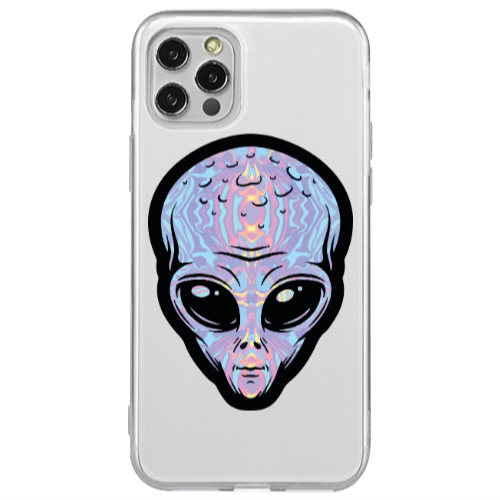 Apple iPhone 12 Pro Alien Transparent Silicone TPU Θήκη