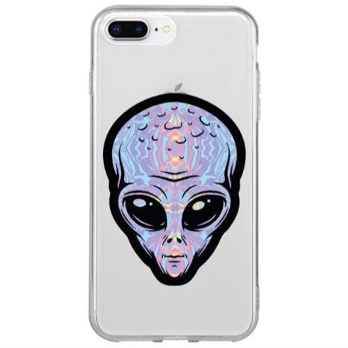 Apple iPhone 7 Plus Alien Transparent Silicone TPU Θήκη