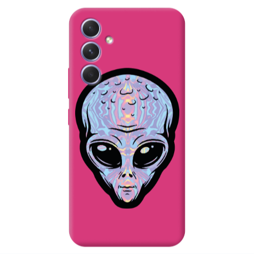 Samsung A54 Alien Fuchsia Colored Silicone TPU Θήκη