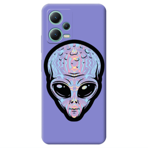 Xiaomi Redmi Note 12 Pro 5G Alien Purple Colored Silicone TPU Θήκη