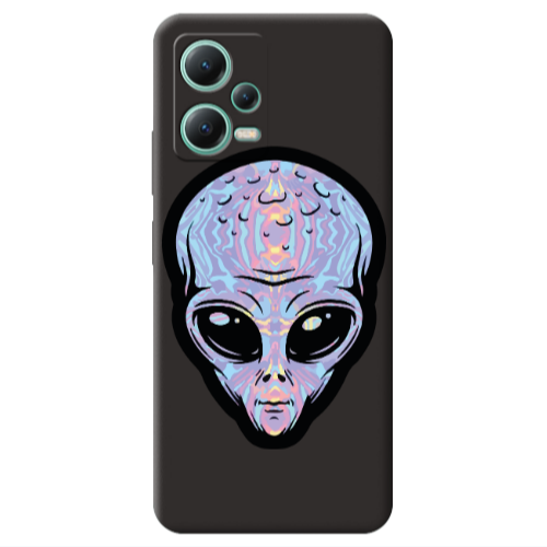 Xiaomi Redmi Note 12 Pro 5G Alien Black Colored Silicone TPU Θήκη