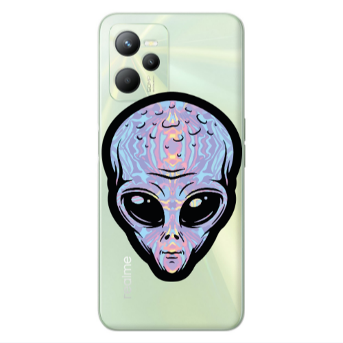 Realme C35 Alien Transparent Silicone TPU Θήκη