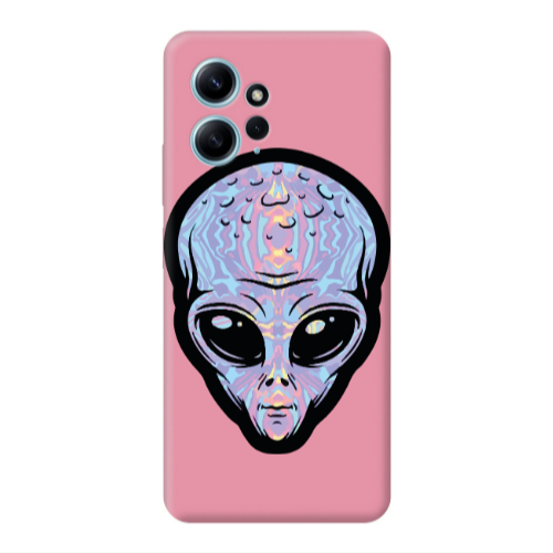 Xiaomi Redmi Note 12 4G Alien Pink Colored Silicone TPU Θήκη