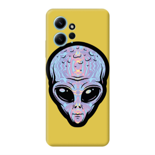 Xiaomi Redmi Note 12 4G Alien Yellow Colored Silicone TPU Θήκη