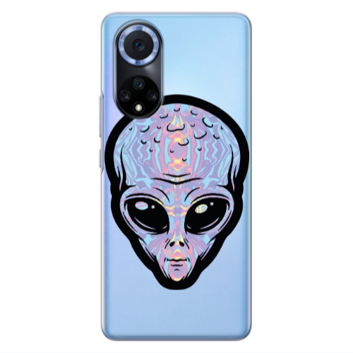 Huawei Nova 9 Alien Transparent Silicone TPU Θήκη