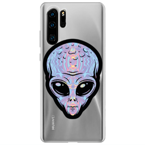 Huawei P30 Pro Alien Transparent Silicone TPU Θήκη