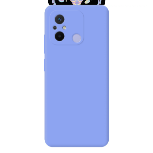 Xiaomi Redmi 12C Alien Light Purple Colored Silicone TPU Θήκη