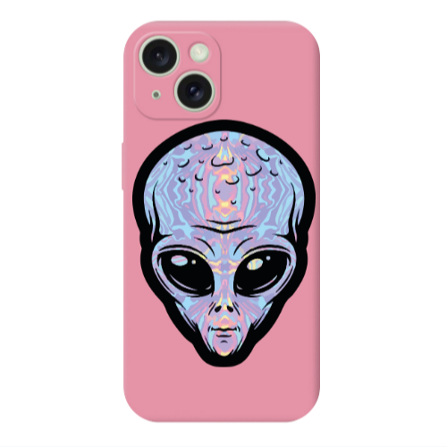 Apple iPhone 15 Plus Alien Pink Colored Silicone TPU Θήκη