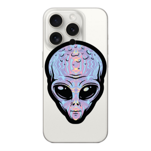 Apple iPhone 15 Pro Alien Transparent Silicone TPU Θήκη